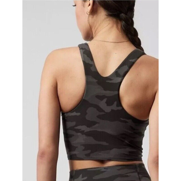 Athleta Camo Crop Top‎ Sleeveless Athletic Tank Top Activewear  Size? - Picture 3 of 8